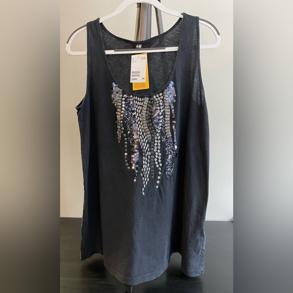 Embellished tank top from H&M NWT.